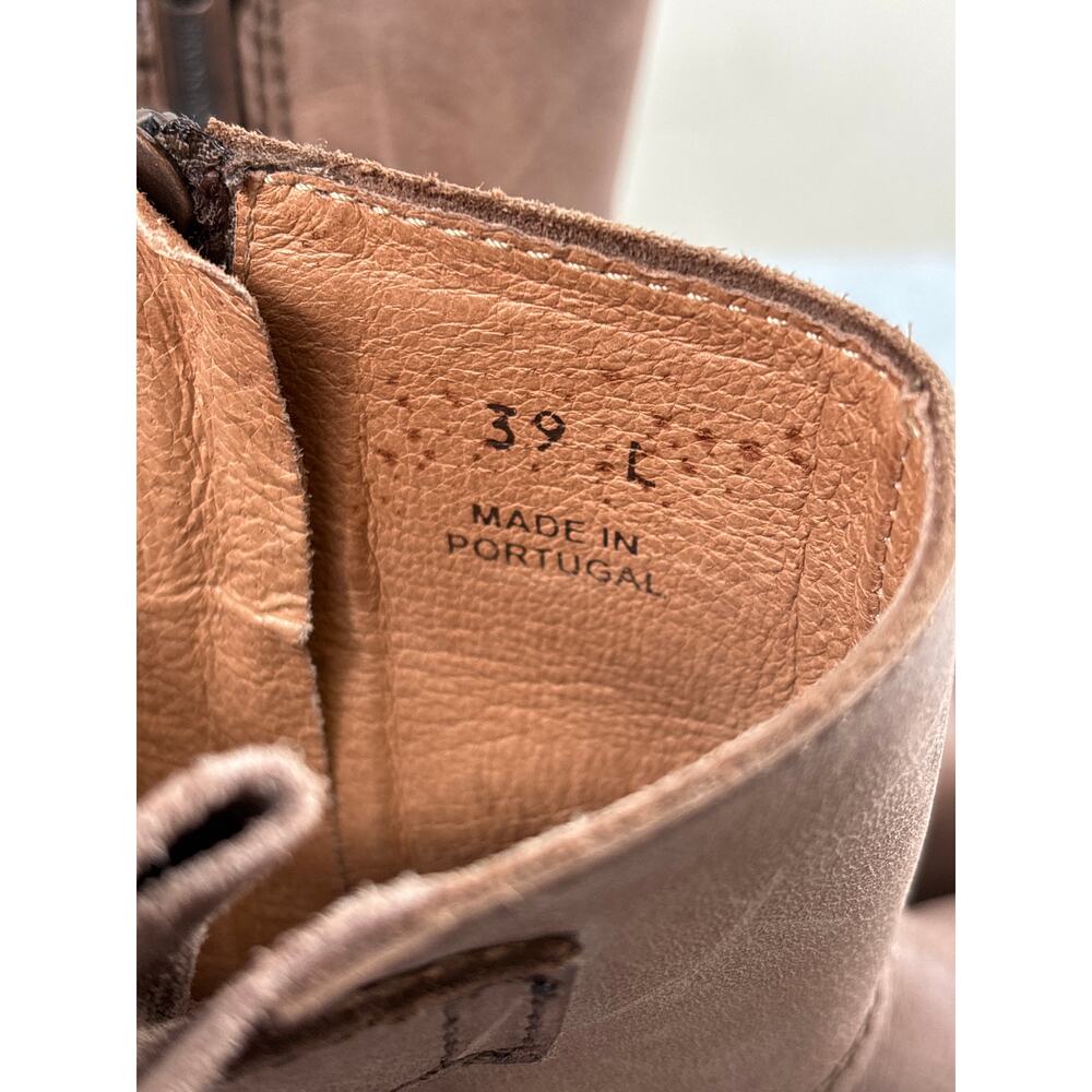 Birkenstock Brown Leather Ankle Boots with Buckle - Picture 9 of 10